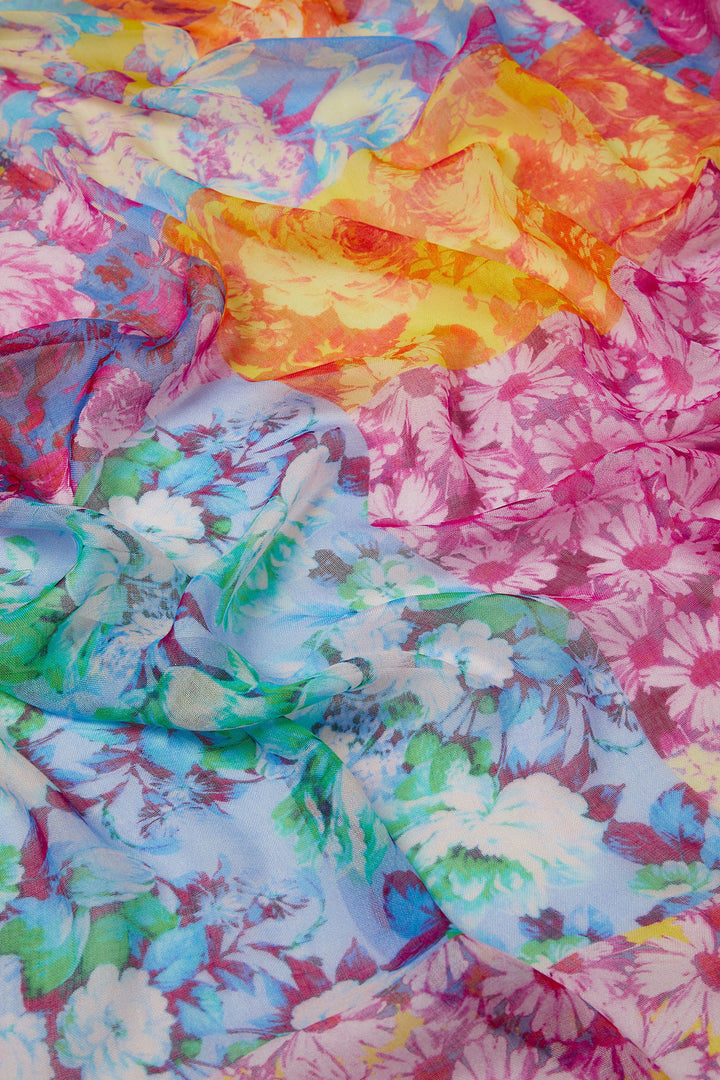 Sahara AHA5801-FOPF Pink Multi Pop Art Floral Scarf - Shirley Allum Boutique