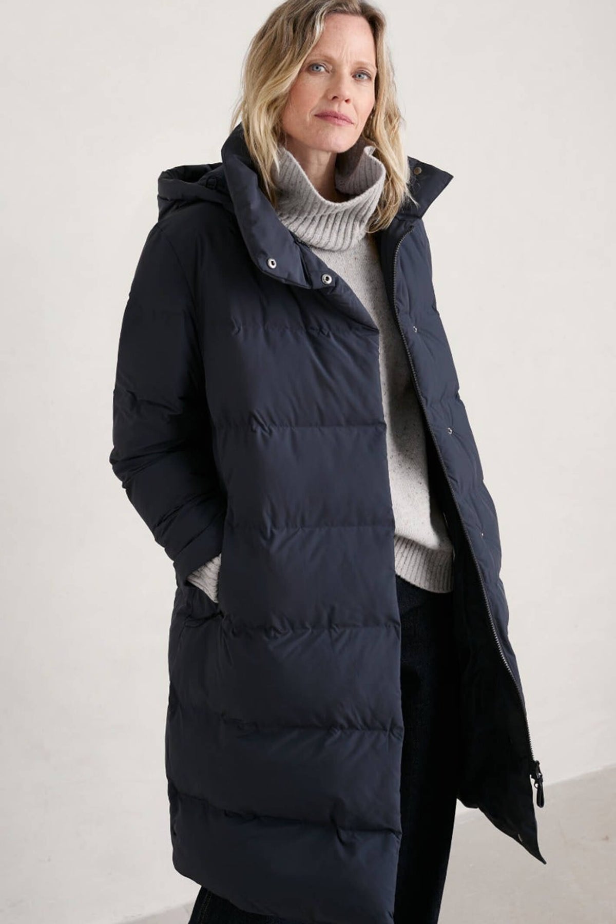 Seasalt 472 Holywell Bay Inkwell Navy Padded Waterproof Coat – Shirley ...