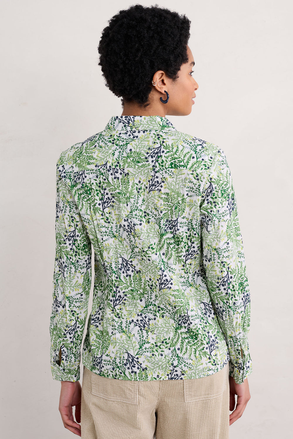 Seasalt Larissa Shirt Pressed Fern Chalk - Shirley Allum Boutique