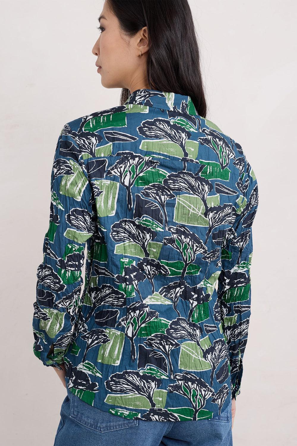 Seasalt Larissa Shirt Sketchbook Trees Sea Cave - Shirley Allum Boutique