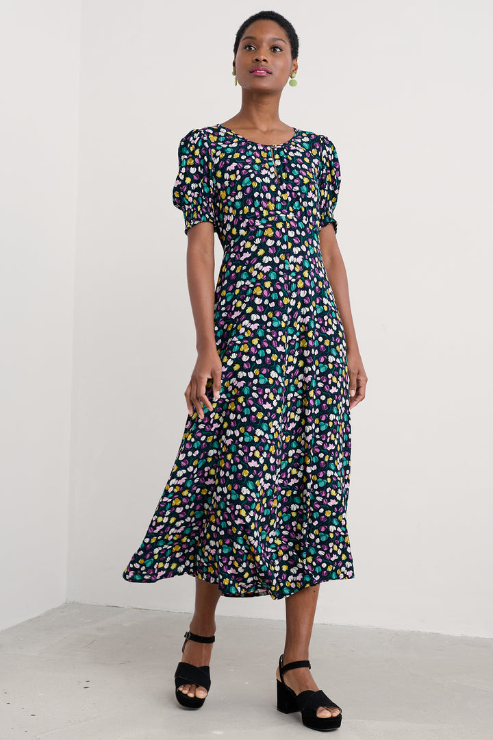 Seasalt Marsh Violet Dress Regular Spring Tulips Maritime WM33096-35228 - Shirley Allum Boutique