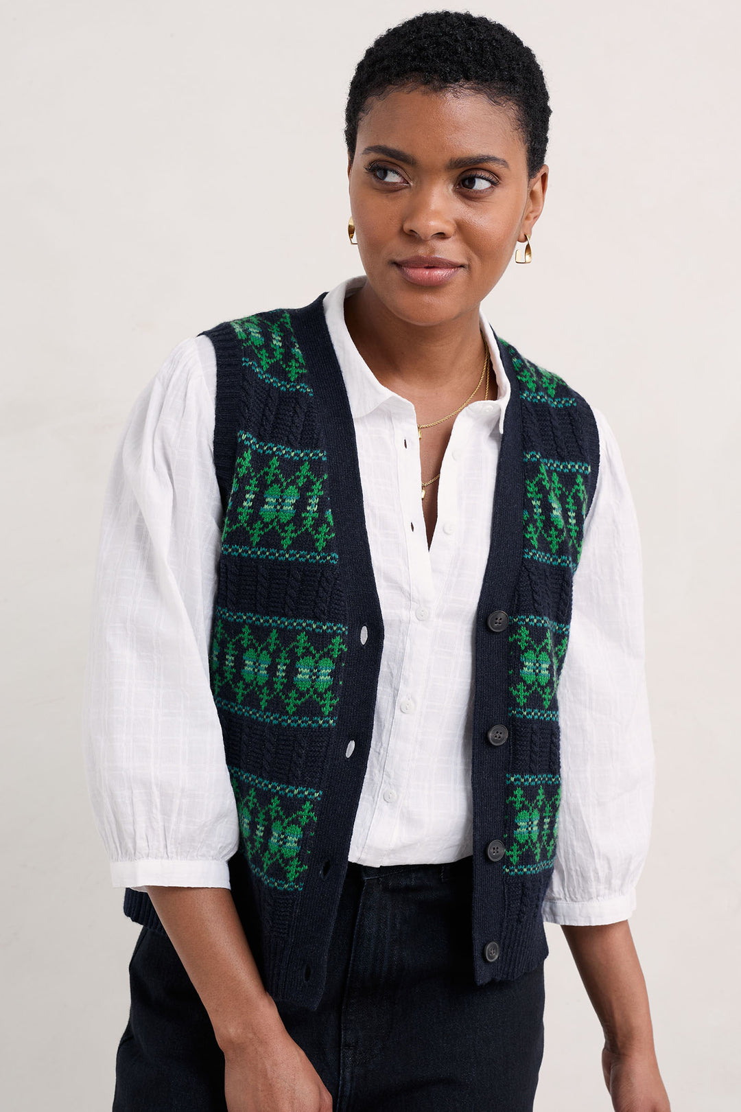 Seasalt Partridge Vest Waistcoat Porcelain Maritime Hedgerow B-WM35833-32624 - Shirley Allum Boutique