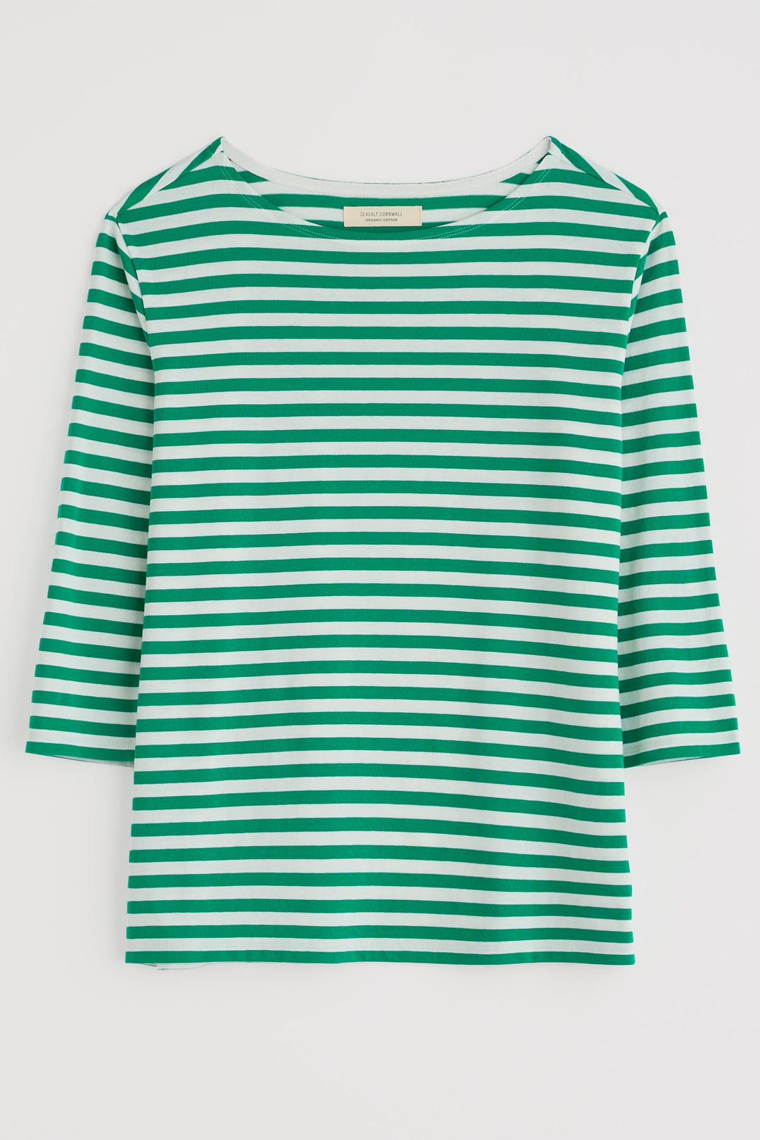 Seasalt Sailor Top Regular Mini Cornish Glade Green Chalk Stripe WM12168R - Shirley Allum Boutique