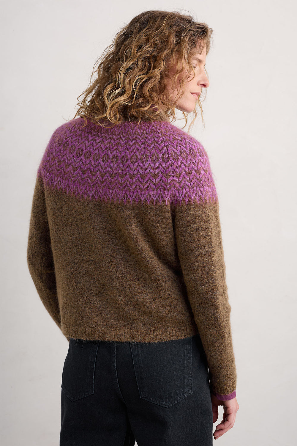 Seasalt Spruce Frost Jumper Mohair Hellebore Gully Wild Orchid - Shirley Allum Boutique