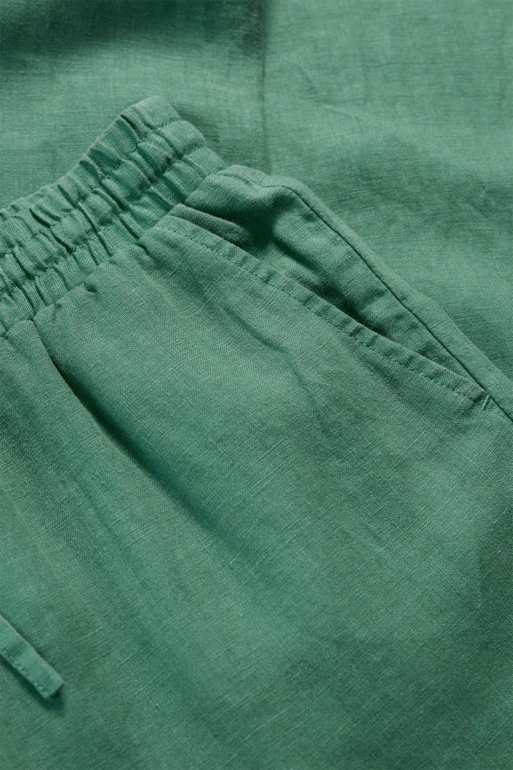 Seasalt Tide Flow Linen Trouser Pine Green Tie Waist WM33382-13593 - Shirley Allum Boutique