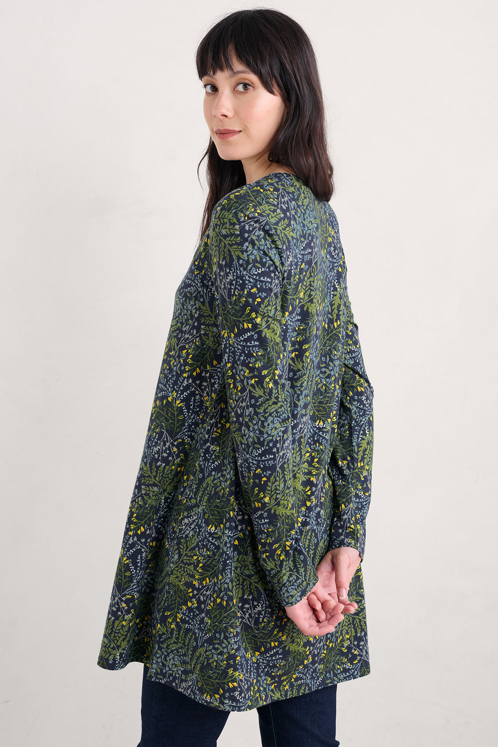 Seasalt Wreathe Tunic Pressed Fern Maritime - Shirley Allum Boutique