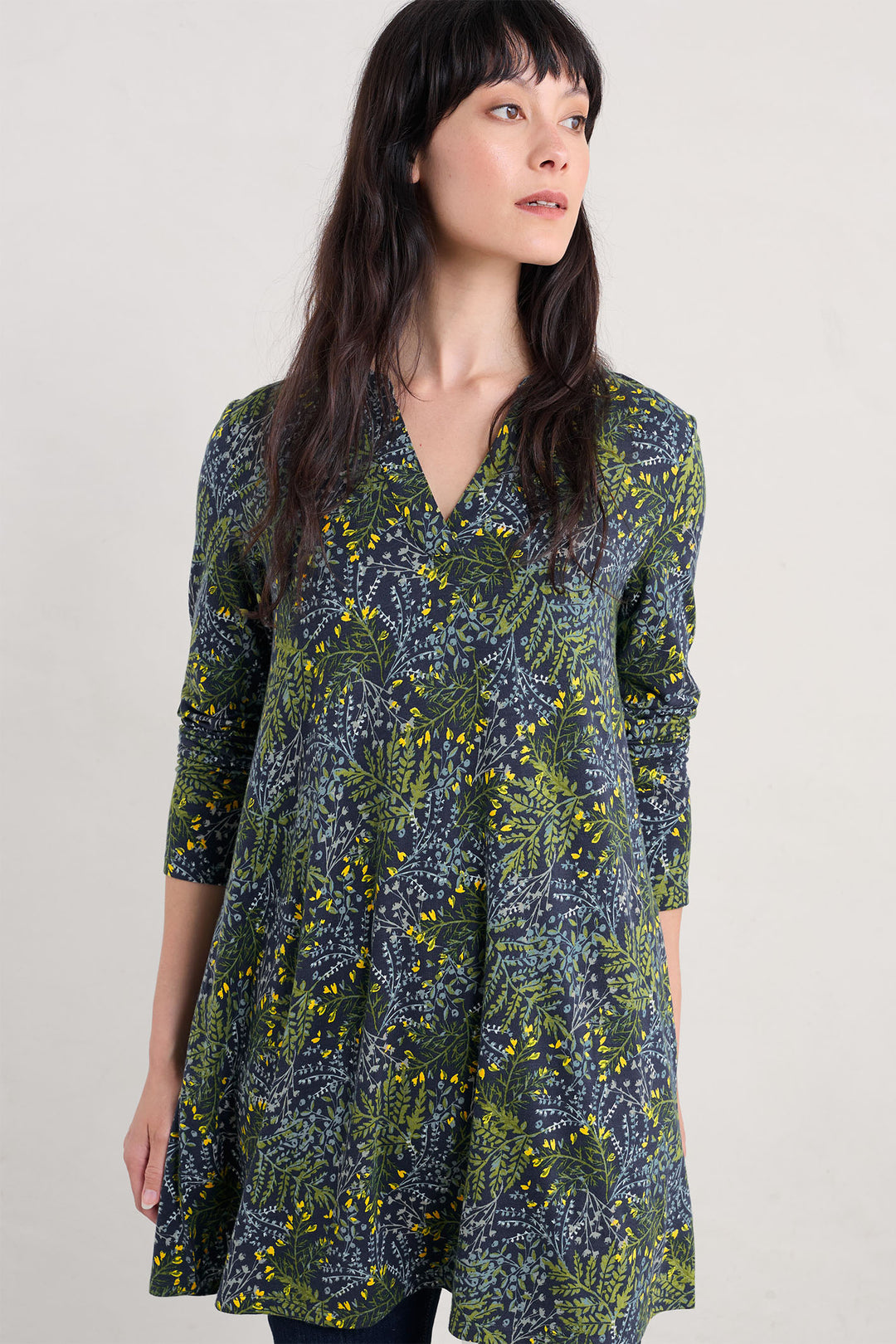 Seasalt Wreathe Tunic Pressed Fern Maritime - Shirley Allum Boutique