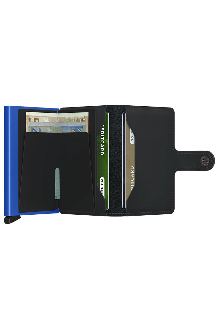 Secrid Miniwallet Matte Black & Blue - Shirley Allum Boutique