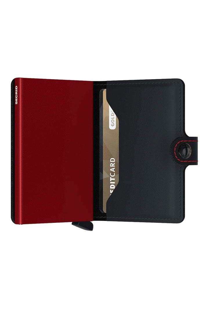 Secrid Miniwallet Matte Black & Red - Shirley Allum Boutique