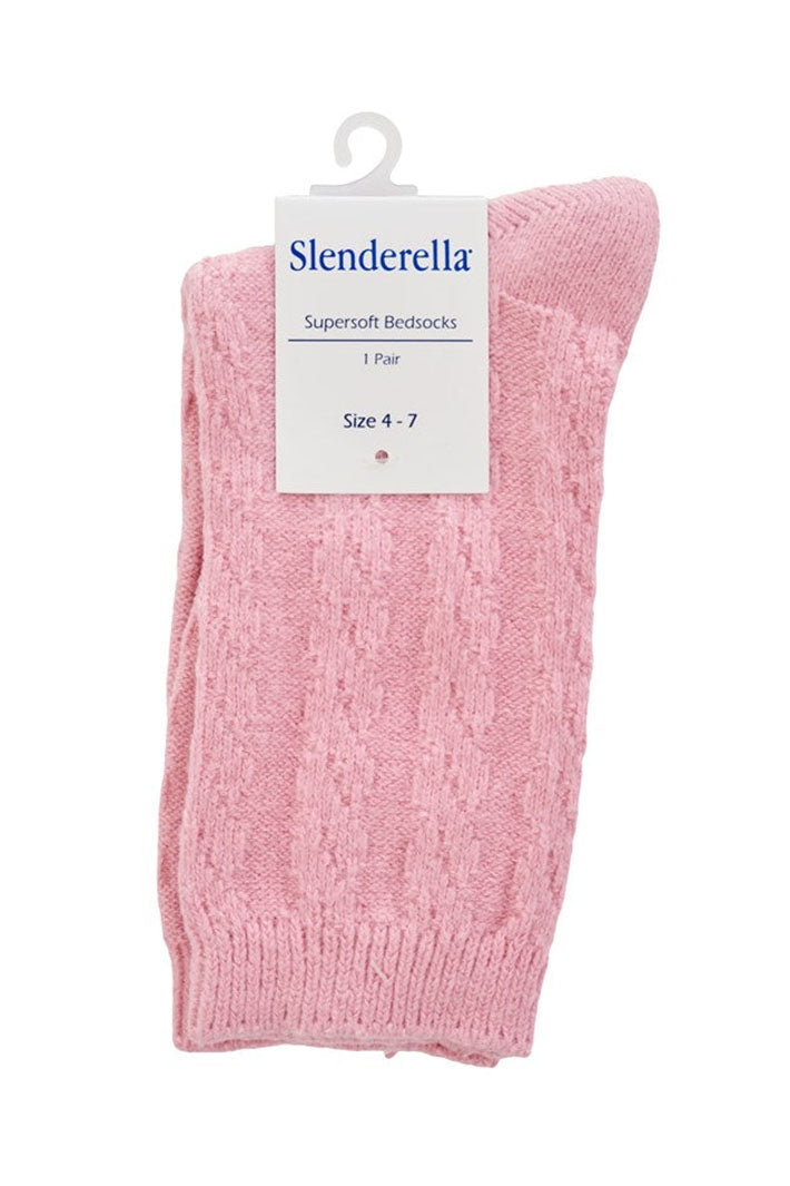 Slenderella BS177 4-7 Pink Supersoft Bedsocks - Shirley Allum Boutique