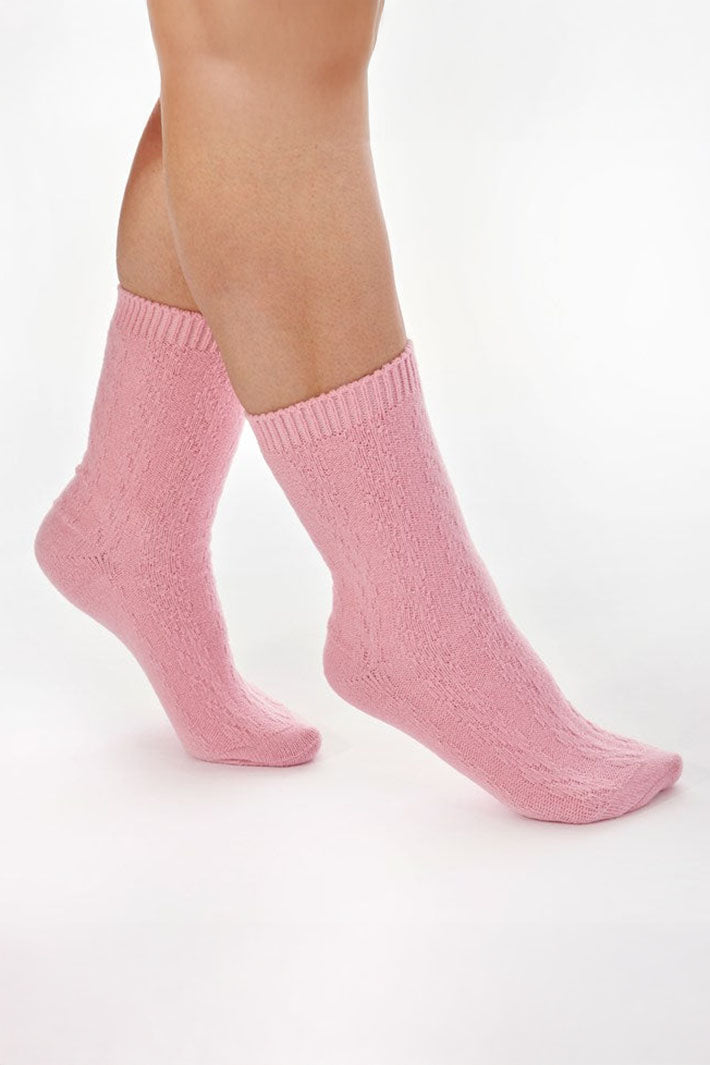 Slenderella BS177 4-7 Pink Supersoft Bedsocks - Shirley Allum Boutique