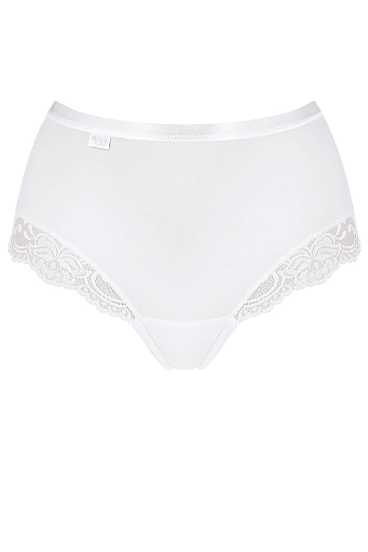 Sloggi 10031897 0003 Romance White Maxi Briefs - Shirley Allum Boutique