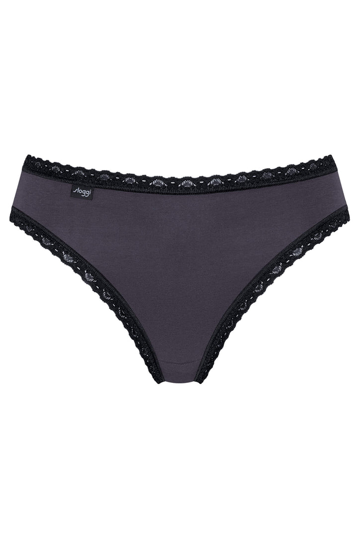 Sloggi 10198237 M014 247 Weekend 3-Pack Black Mix Tai Brief - Shirley Allum Boutique