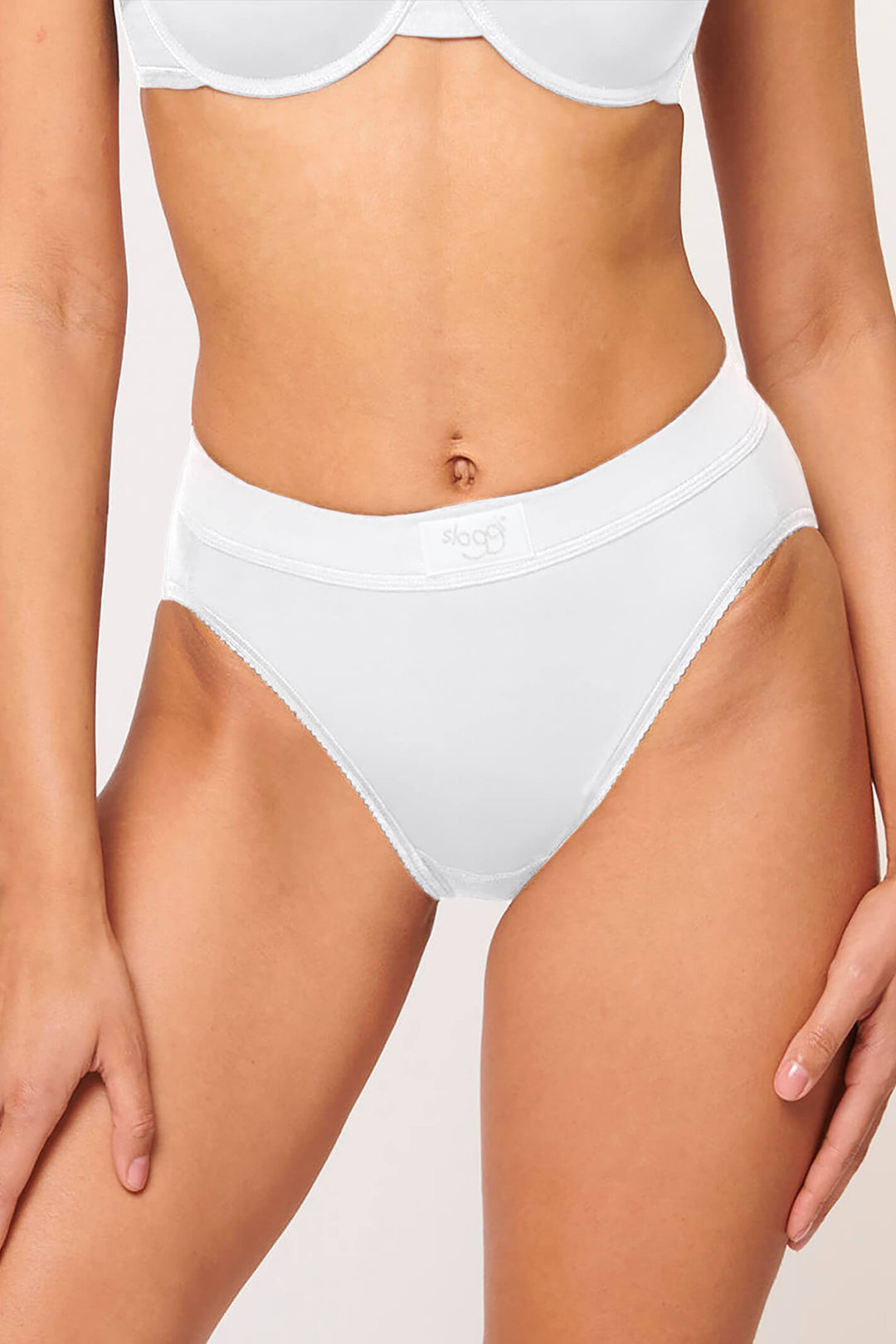 Sloggi 10213270 0003 Double Comfort White Tai Briefs 2-Pack - Shirley Allum Boutique