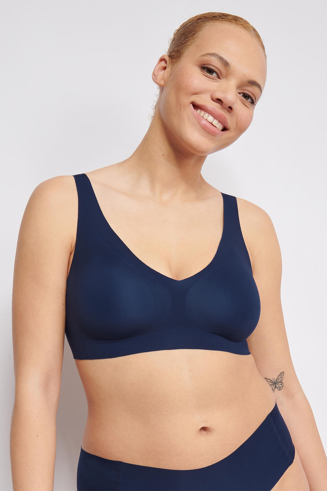 Sloggi Bra Zero Feel 2.0 Bralette Navy Blue 10217728 2114 - Shirley Allum Boutique