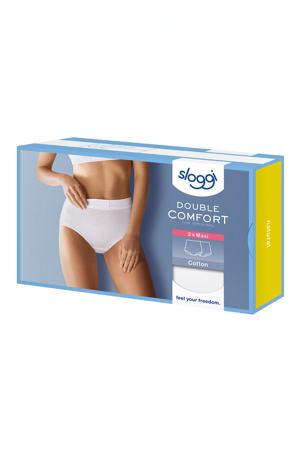 Sloggi Double Comfort Brief Maxi White 2 Pack 10213273 0003 - Shirley Allum Boutique