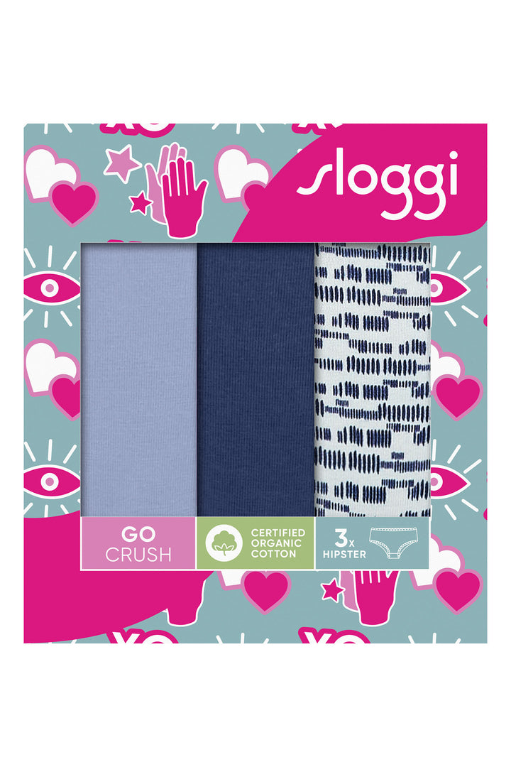 Sloggi Go Crush Hipster Multiple Colours 3 Pack 10219671 V003 - Shirley Allum Boutique