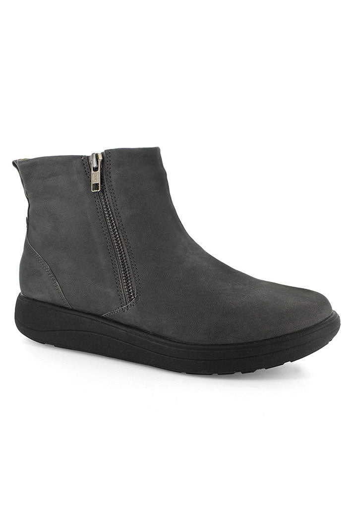 Strive Bamford II Boots Dark Grey Zip Up Leather - Shirley Allum Boutique