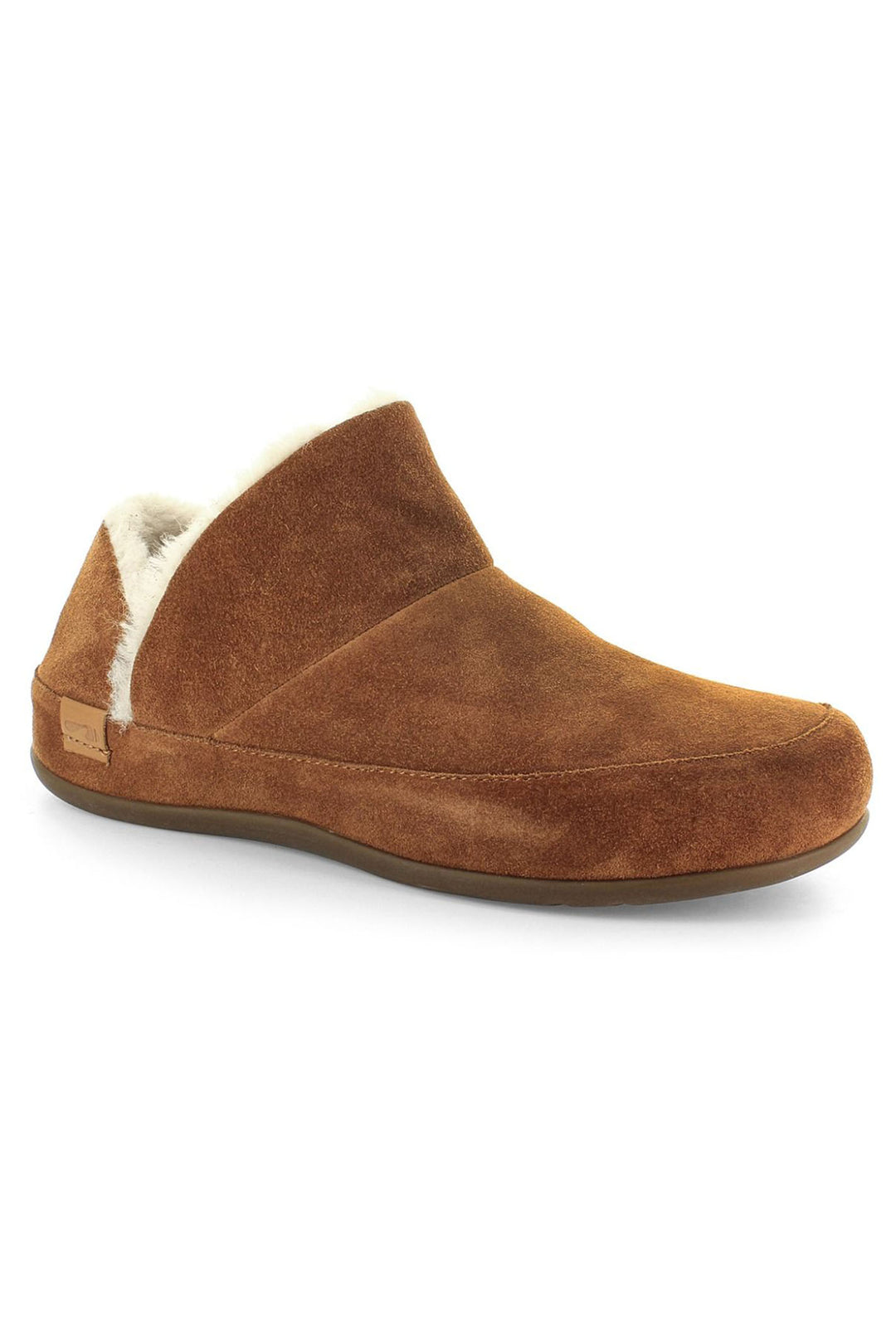 Strive Geneva Suede Faux Fur Slipper Classic Tan - Shirley Allum Boutique