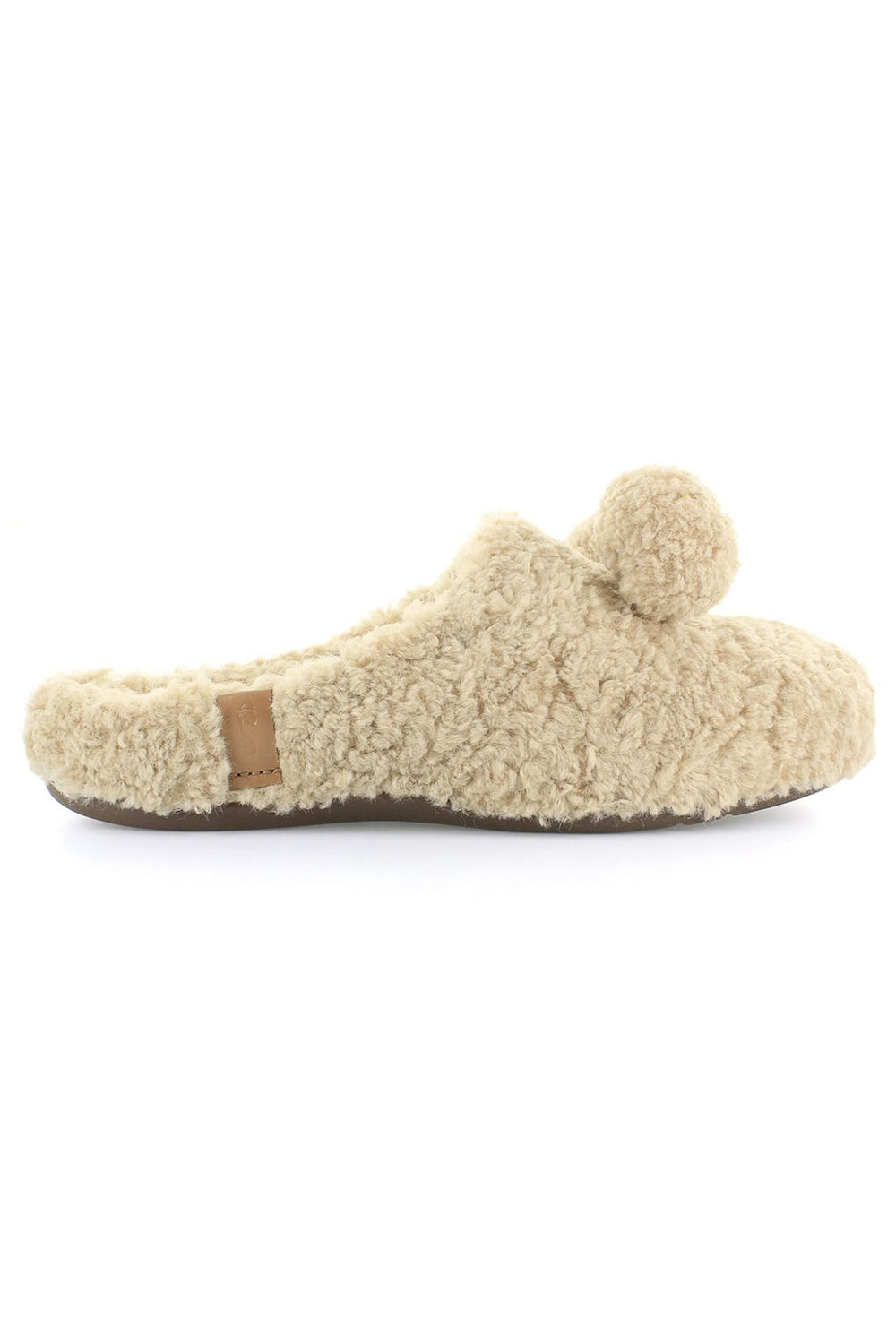 Strive Riga Teddy Bear Plush Pom Pom Slipper Nude - Shirley Allum Boutique