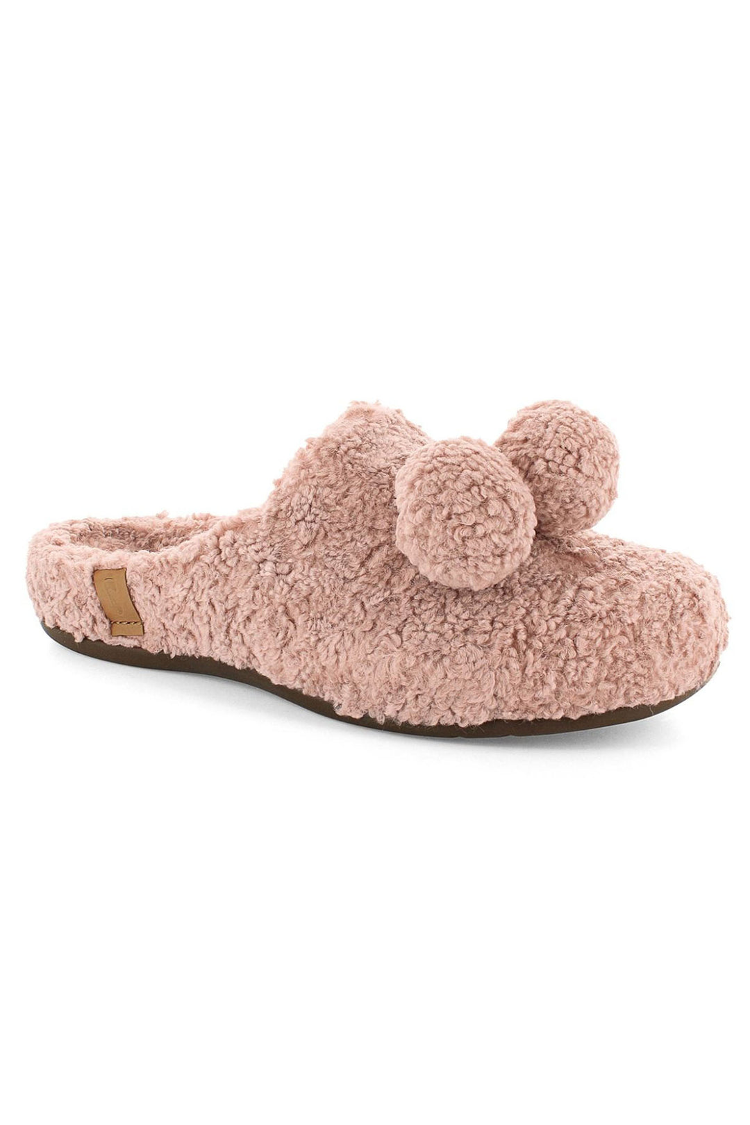 Strive Riga Teddy Bear Plush Pom Pom Slipper Pink - Shirley Allum Boutique