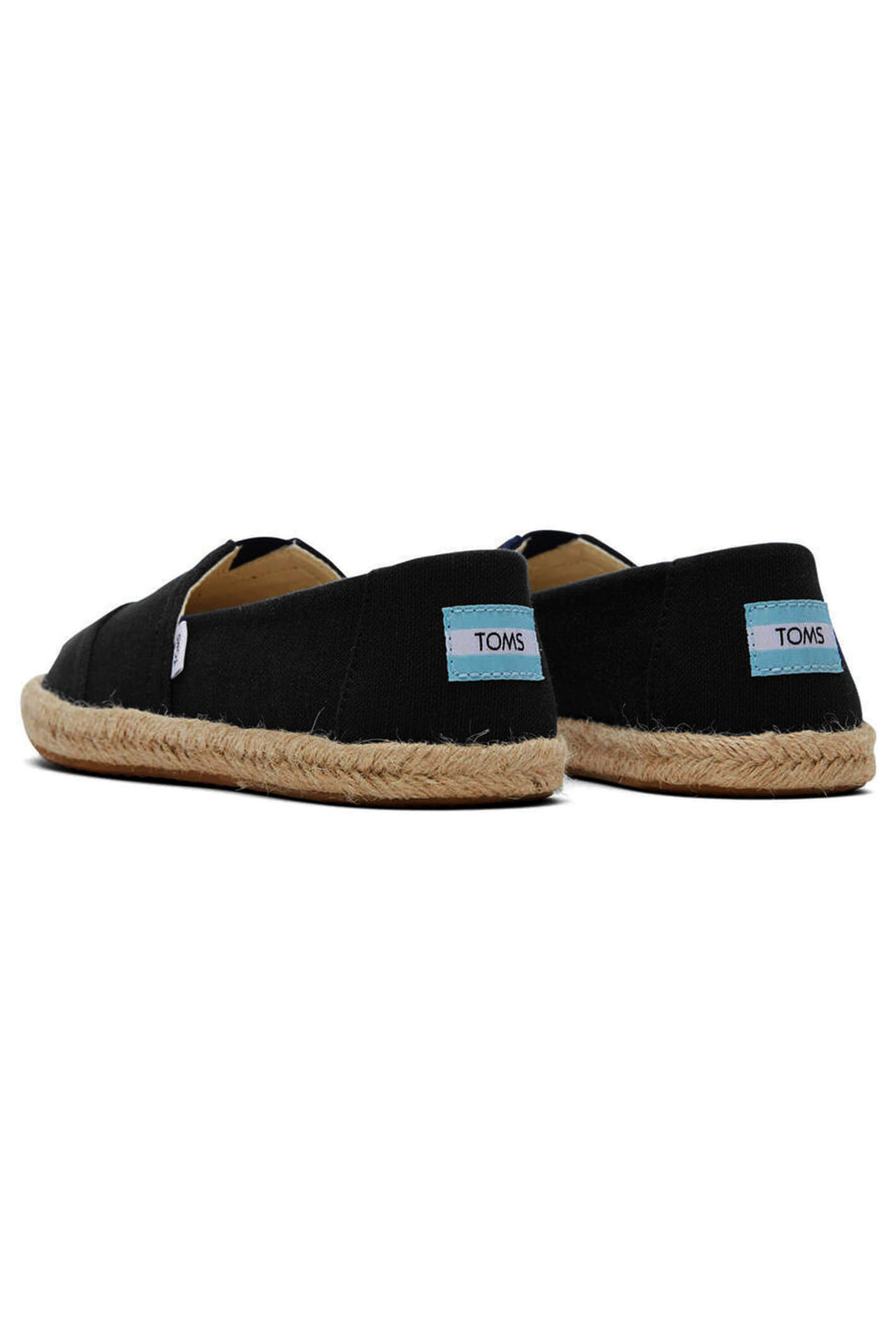 Toms Alpargata 10019670 Black Recycled Cotton Rope Espadrille - Shirley Allum Boutique