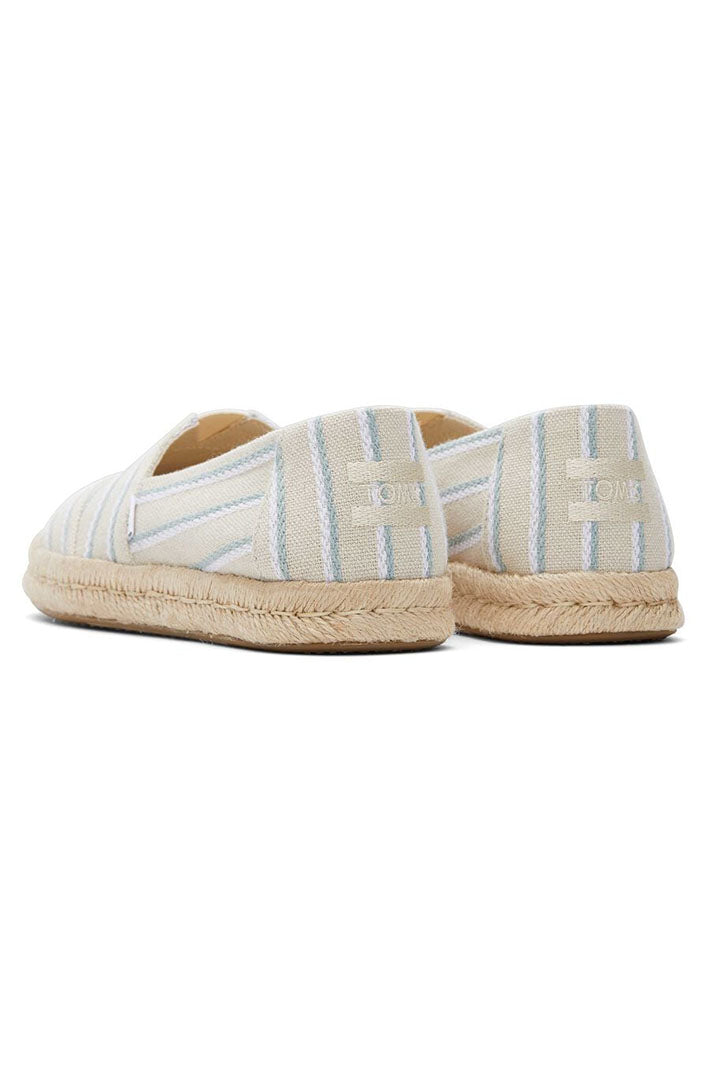 Toms Alpargata Rope 2.0 10020703 Fog Woven Stripes Espadrille - Shirley Allum Boutique