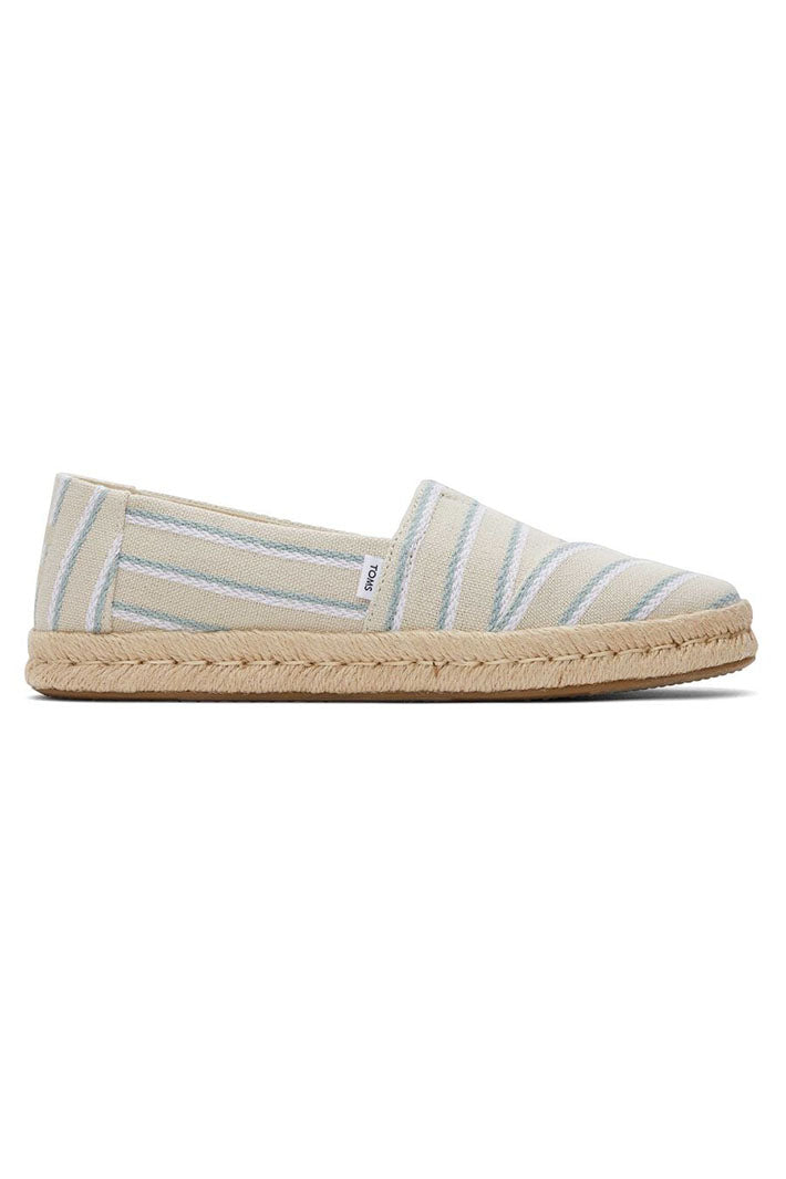 Toms Alpargata Rope 2.0 10020703 Fog Woven Stripes Espadrille - Shirley Allum Boutique