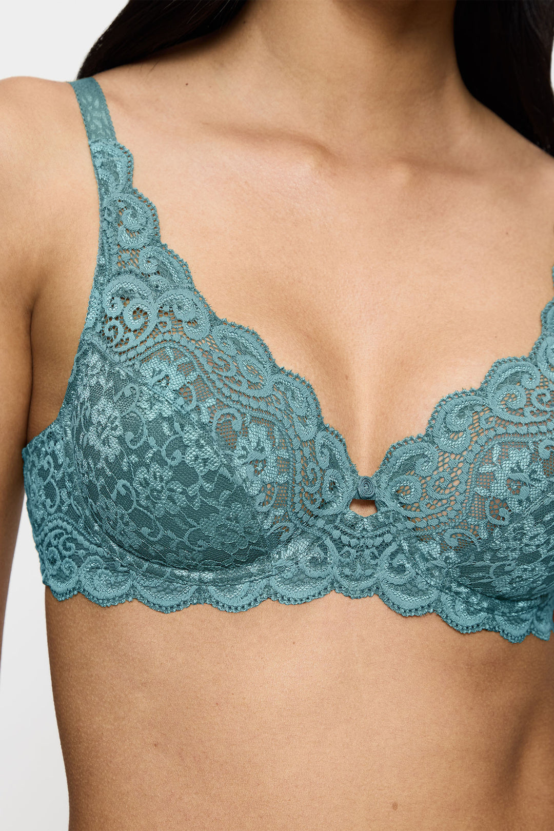 Triumph Amourette W Bra Quiet Turquoise 10209574 1597 - Shirley Allum Boutique