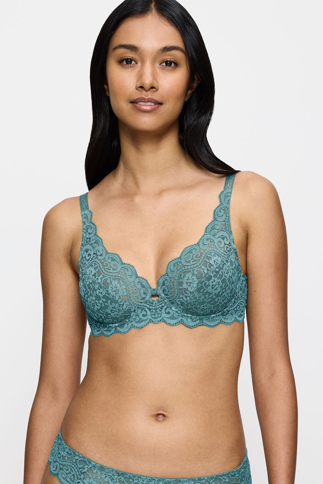 Triumph Amourette W Bra Quiet Turquoise 10209574 1597 - Shirley Allum Boutique