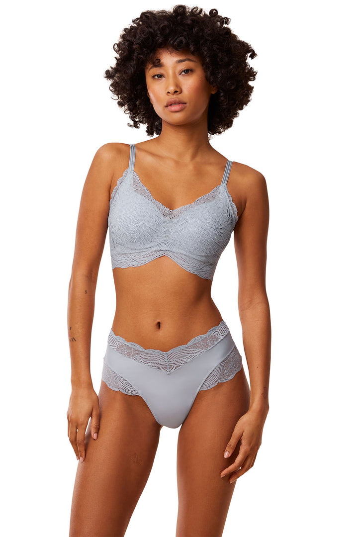 Triumph Lift Smart Bandeau Knickers Eggshell Blue 10215945 00MQ - Shirley Allum Boutique