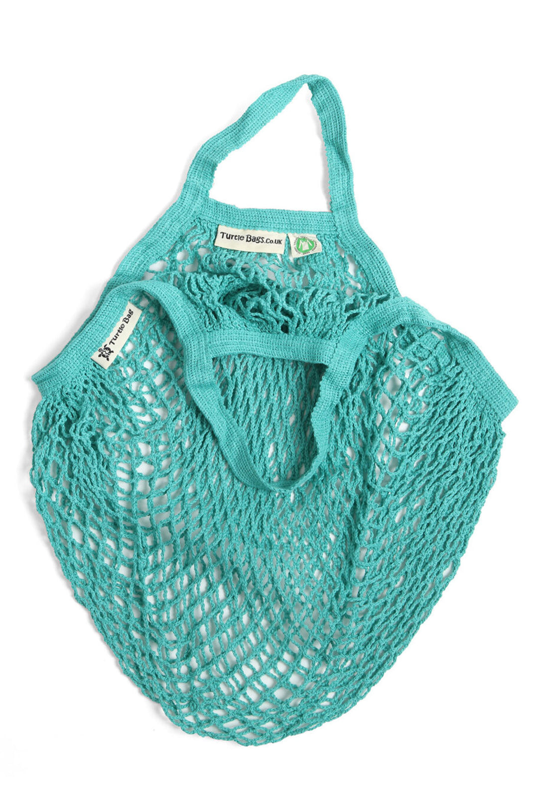 Turtle Bags Aqua Short Handled String Shopping Bag - Shirley Allum Boutique