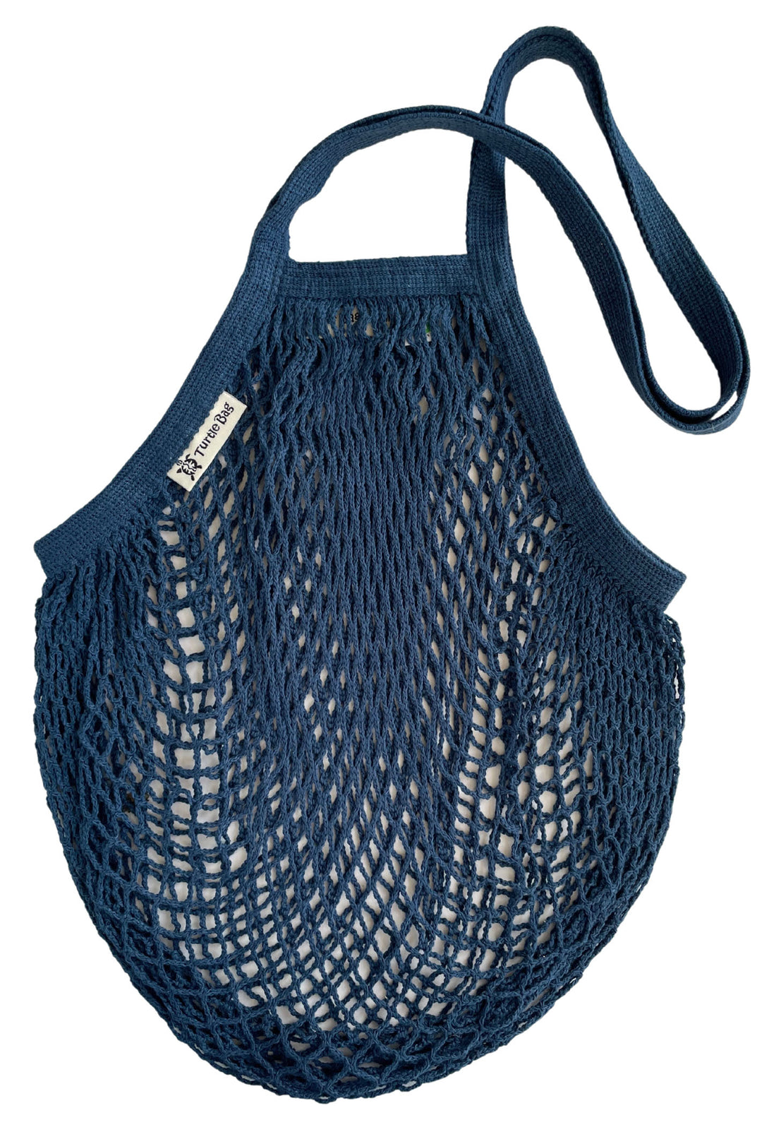 Turtle Bags Petrol Blue Long Handled String Shopping Bag - Shirley Allum Boutique