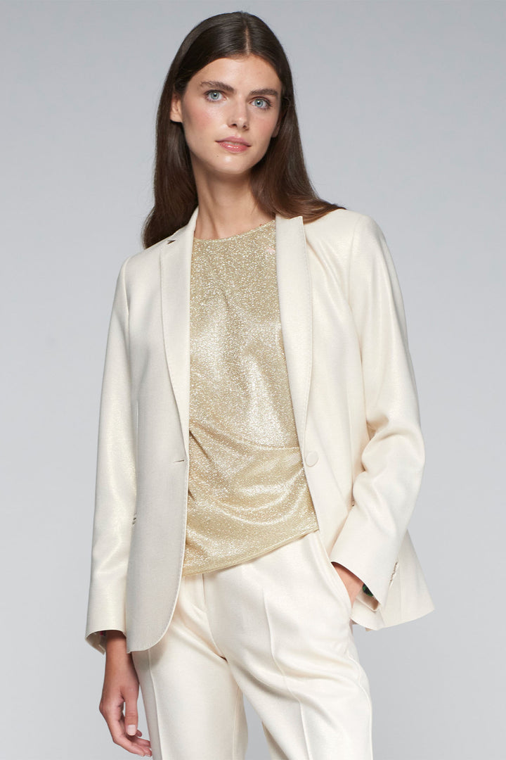 Vilagallo Hannah Jacket Golden Cream Shimmer 32446