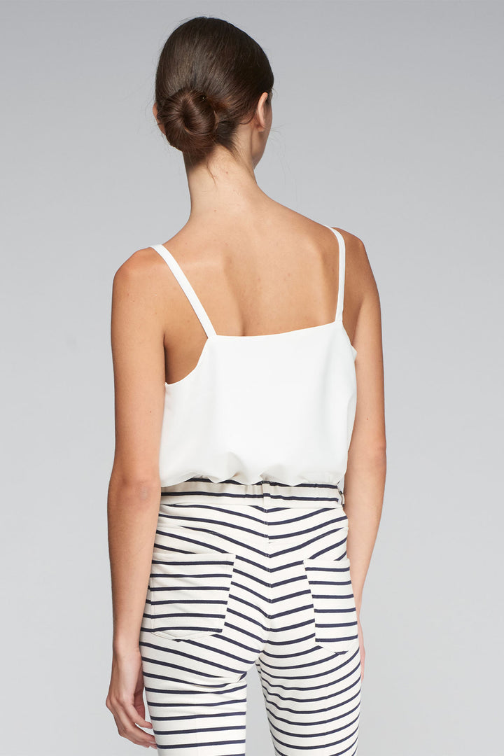 Vilagallo Zina Camisole White Crepe 32514 - Shirley Allum Boutique