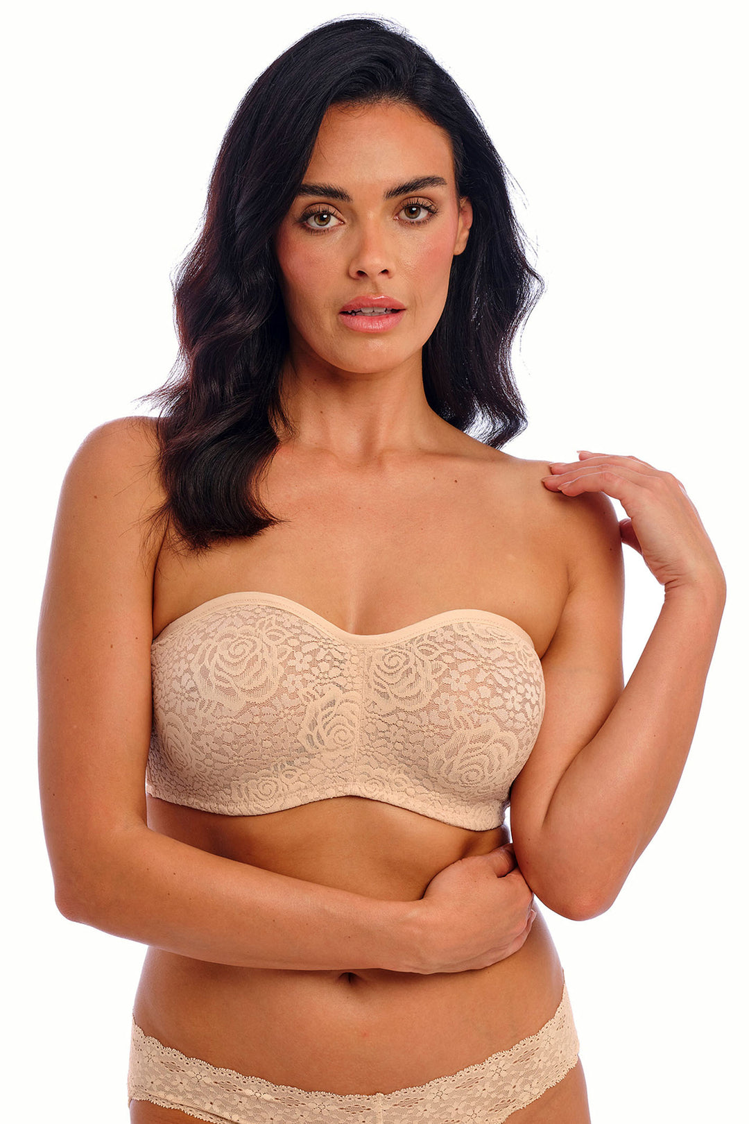 Wacoal WA854205 NUE Nude Halo Lace Strapless Bra - Shirley Allum Boutique