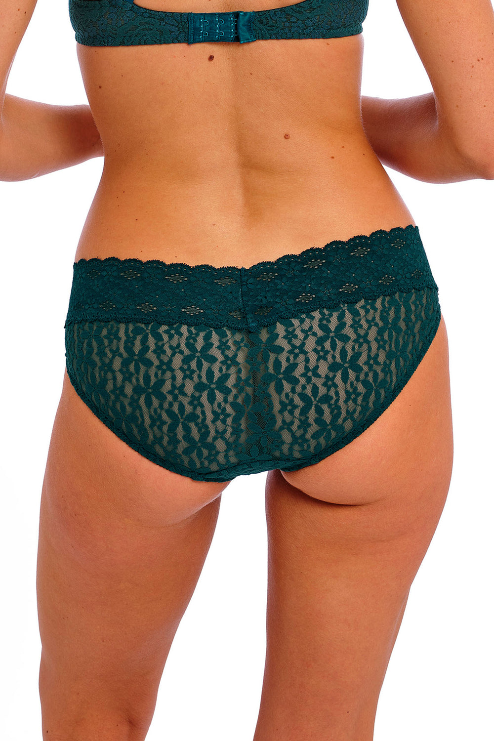 Wacoal WA878205 305 Teal Dark Sea Halo Lace Bikini Brief - Shirley Allum Boutique