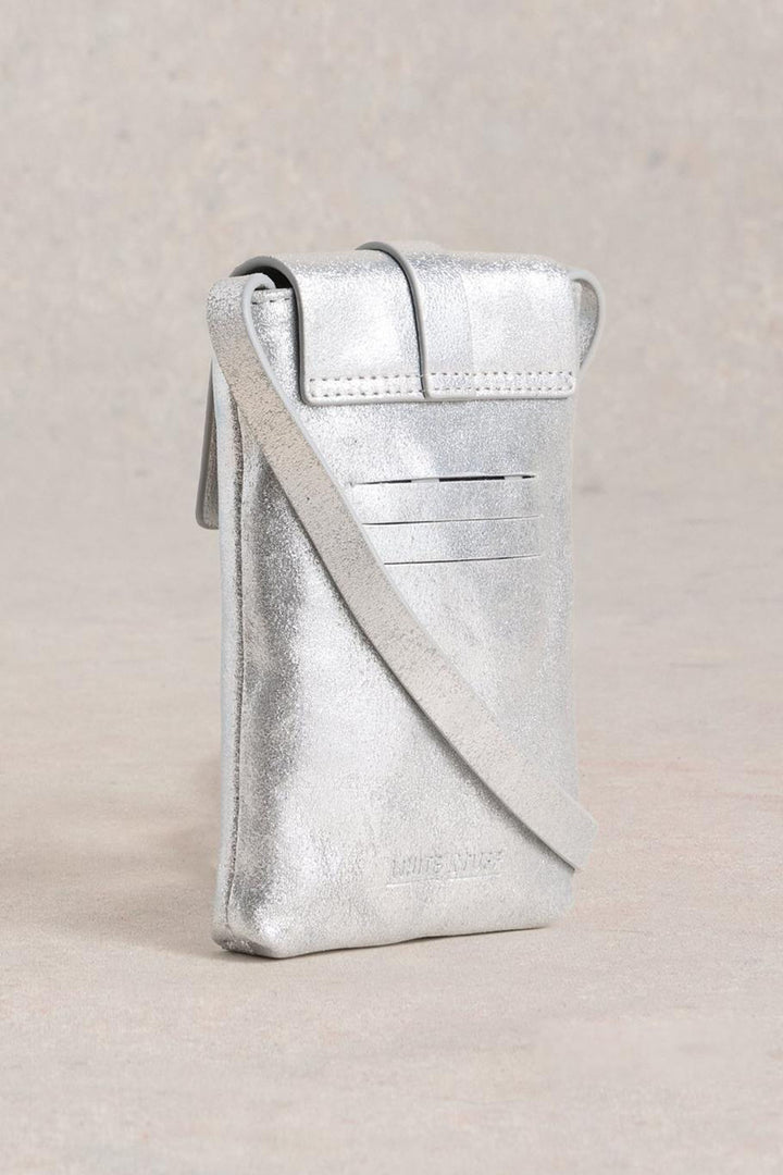 White Stuff Phone Bag Clara Buckle Leather 439441 F3F3F3 - Shirley Allum Boutique