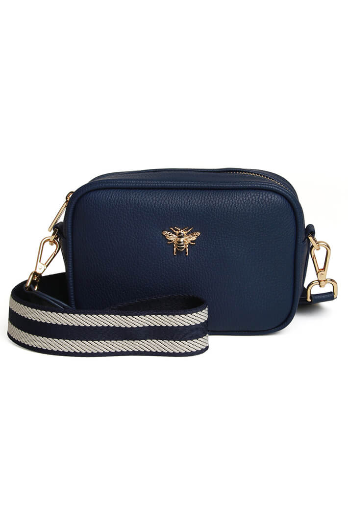 Alice Wheeler AW5760 Navy Mini Mayfair With Webbing Strap Bag – Shirley ...