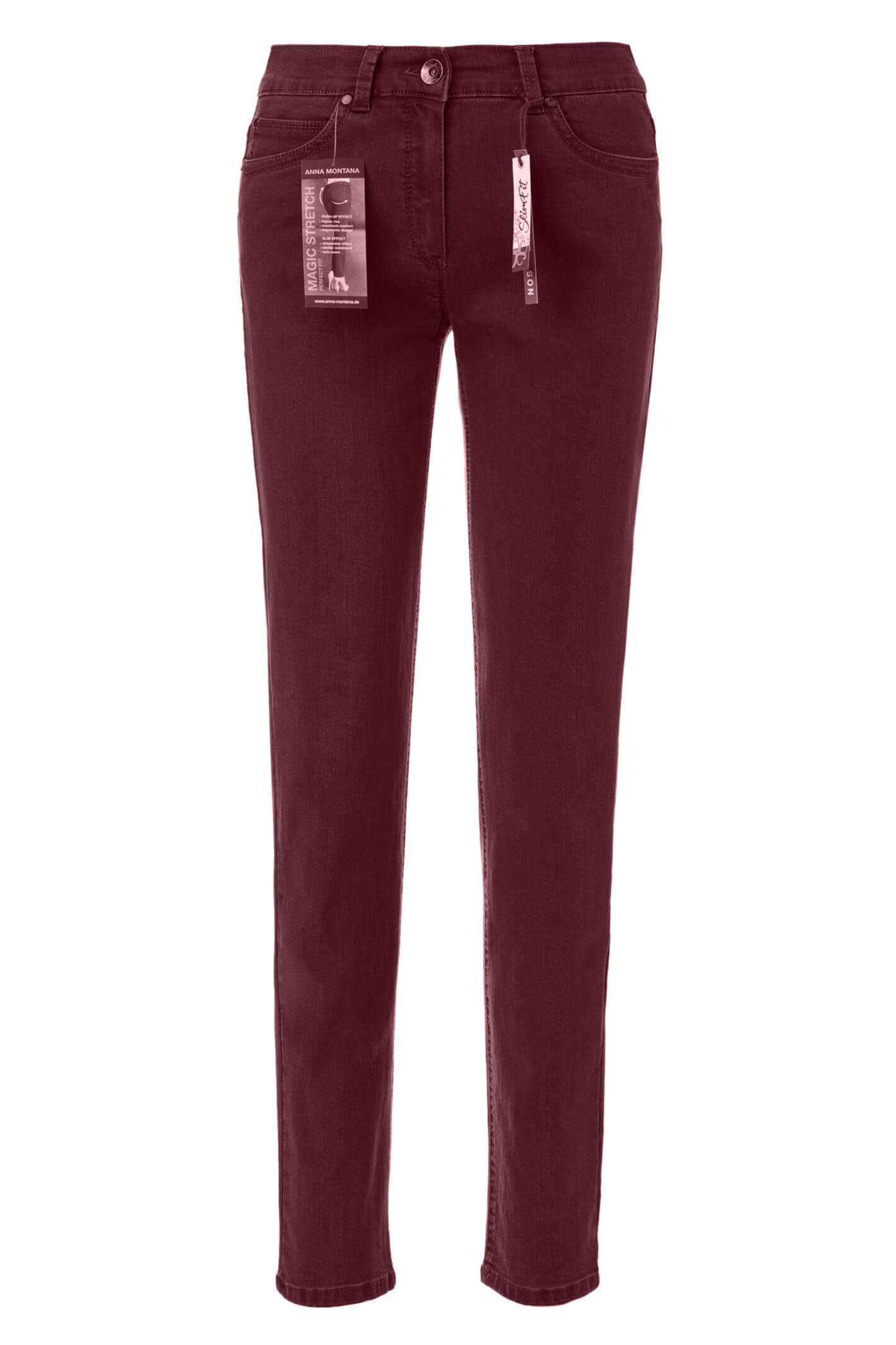 Anna Montana Angelika 1975 Barolo Plum Magic Stretch Slim Fit Jeans ...