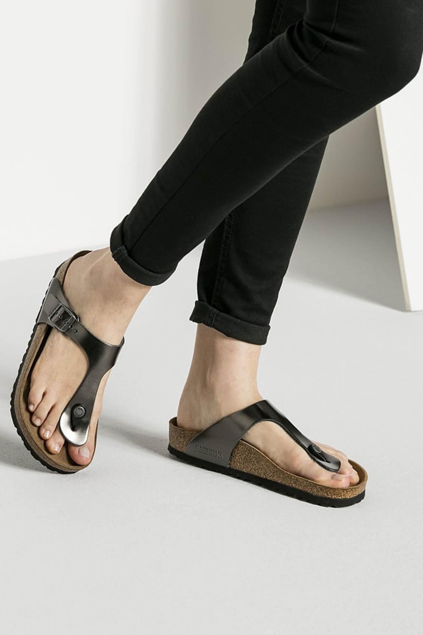 Birkenstock Gizeh BS 1003676 Metallic Anthracite Regular Fit Sandal