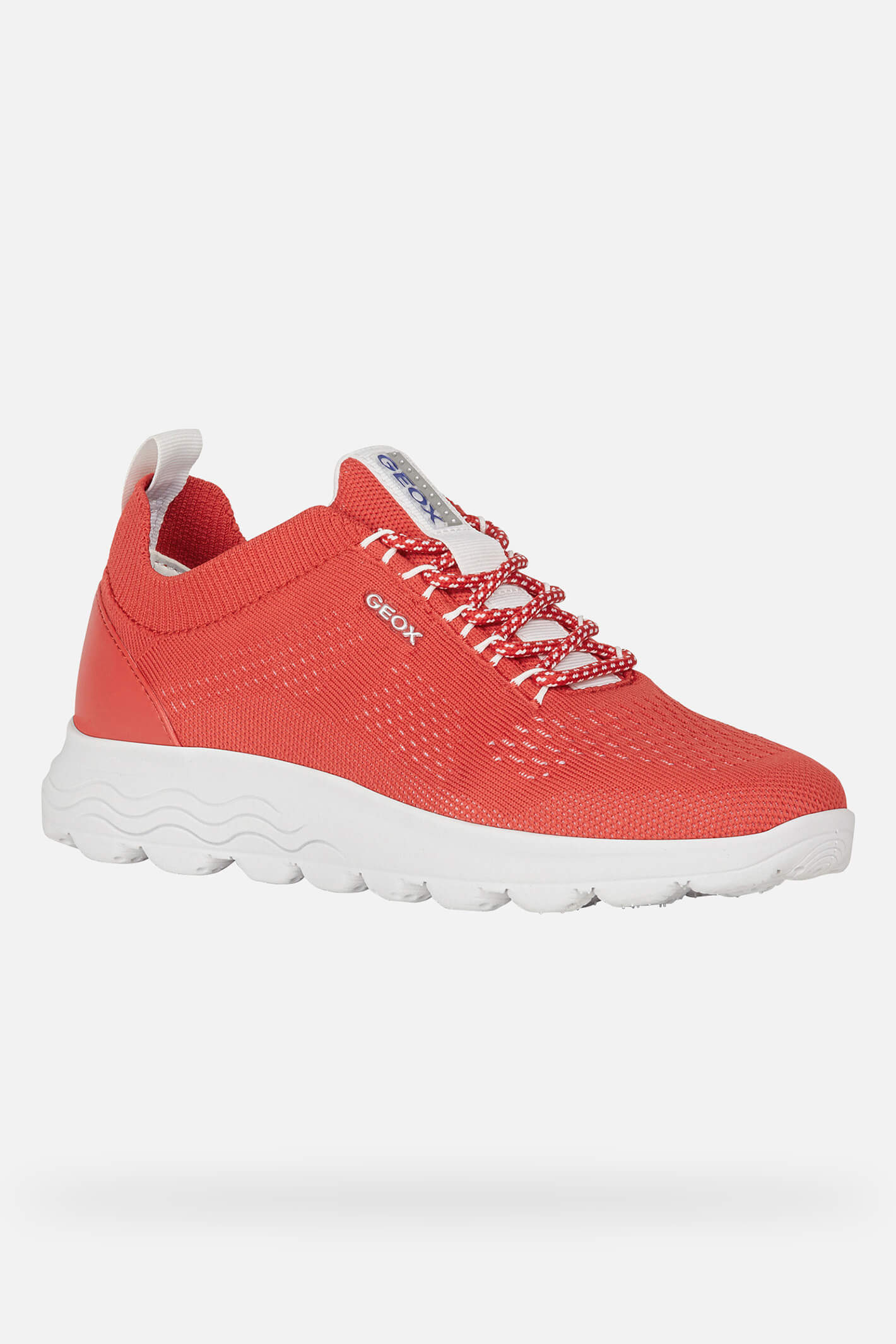 Geox Spherica D15NUA0006KC7000 Knitted Red Trainer Shirley Allum