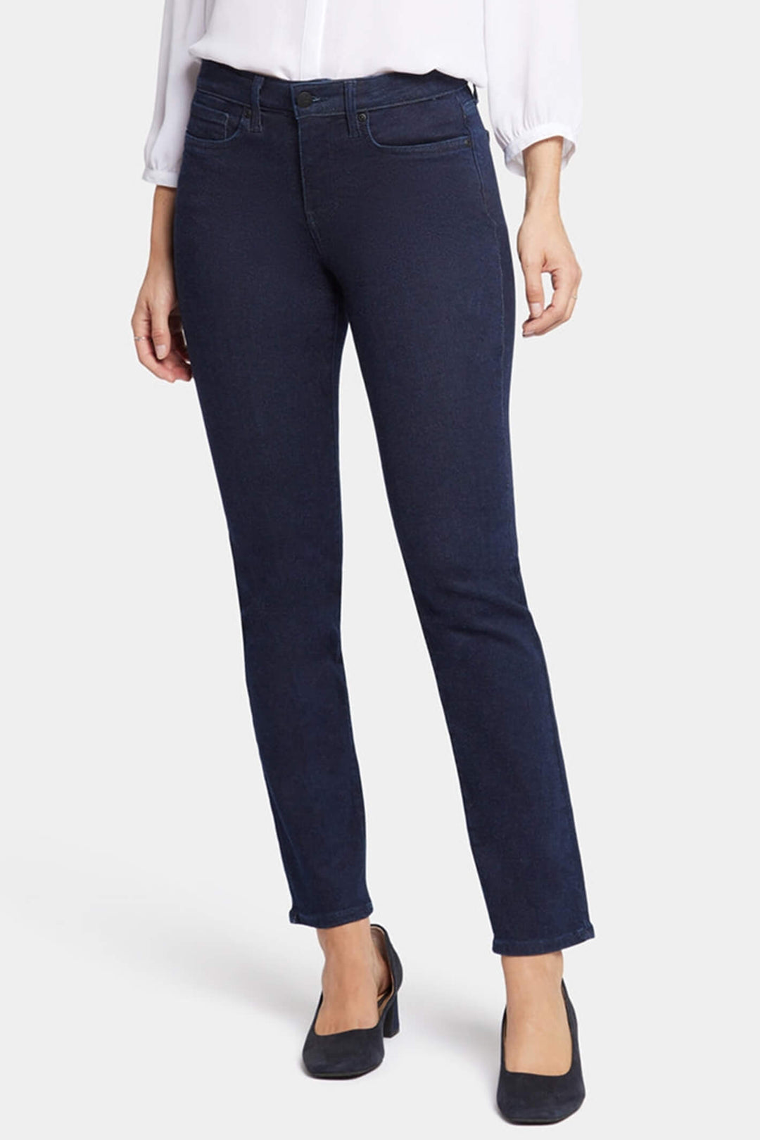 NYDJ MNBBSS8518 Sheri Dark Blue Rinse Slim Jeans - Shirley Allum Boutique