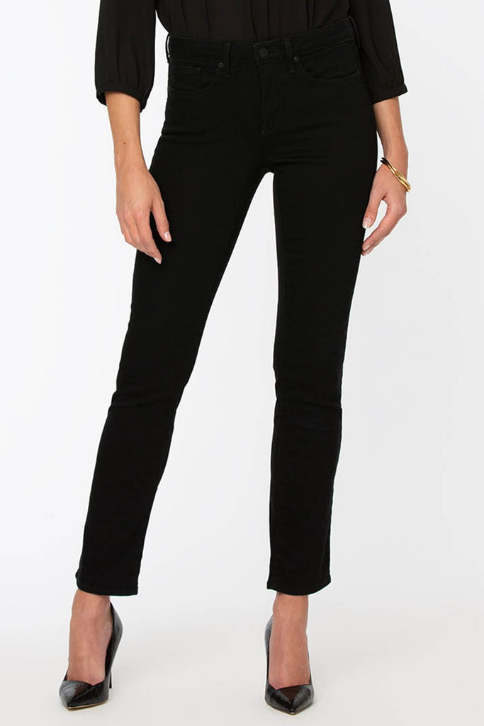 Nydj sheri best sale slim jeans black