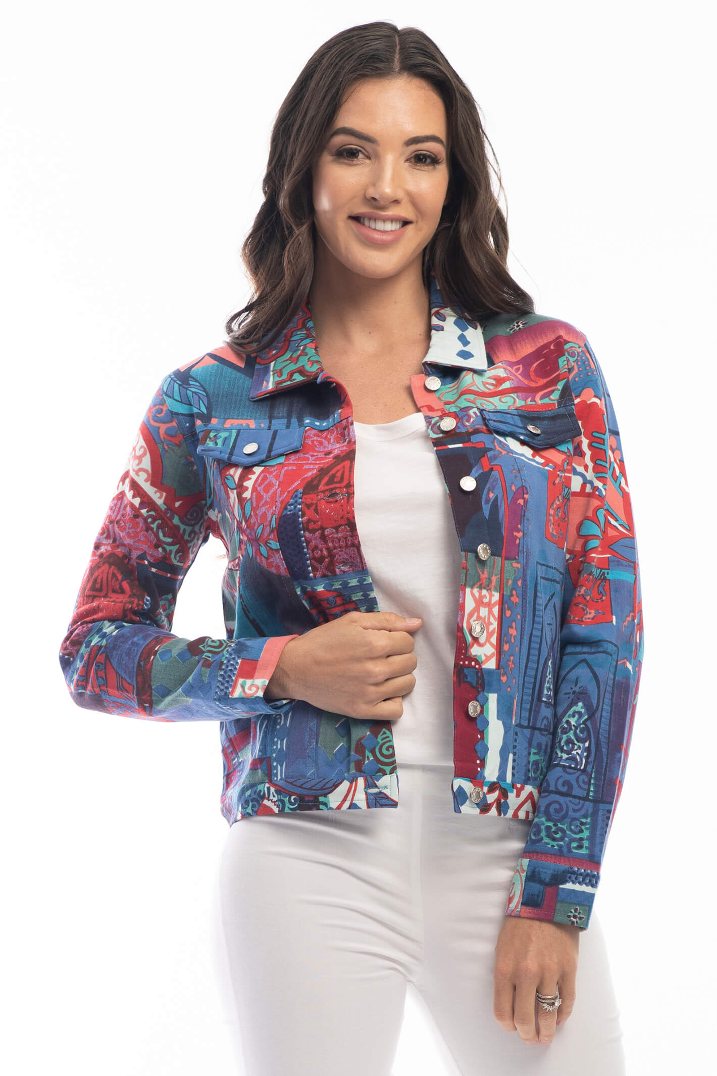 Orientique 2208 Ponte Merakesh Blue Jacket | Shirley Allum – Shirley ...