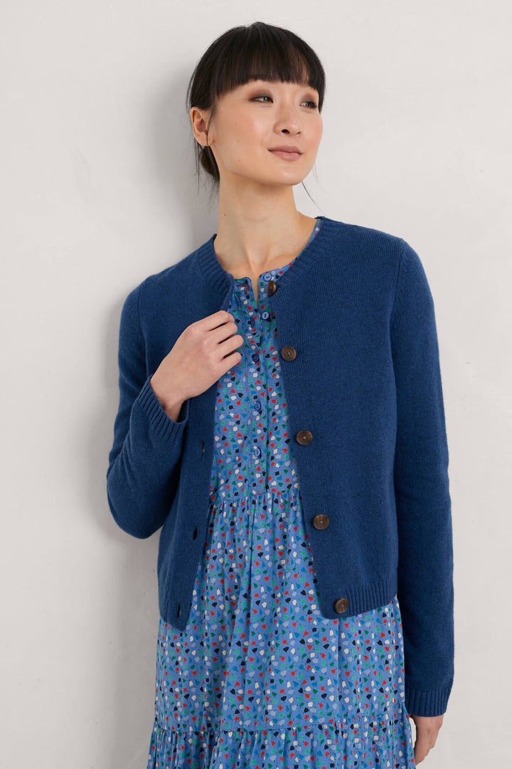 Seasalt Tern Tide Blue Sea Skipper Cardigan - Shirley Allum Boutique