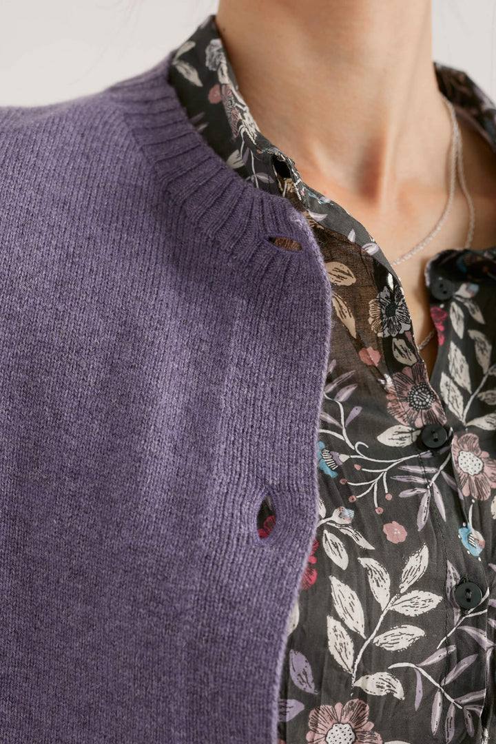 Seasalt Tern Tide Mauve Echium Cardigan - Shirley Allum Boutique