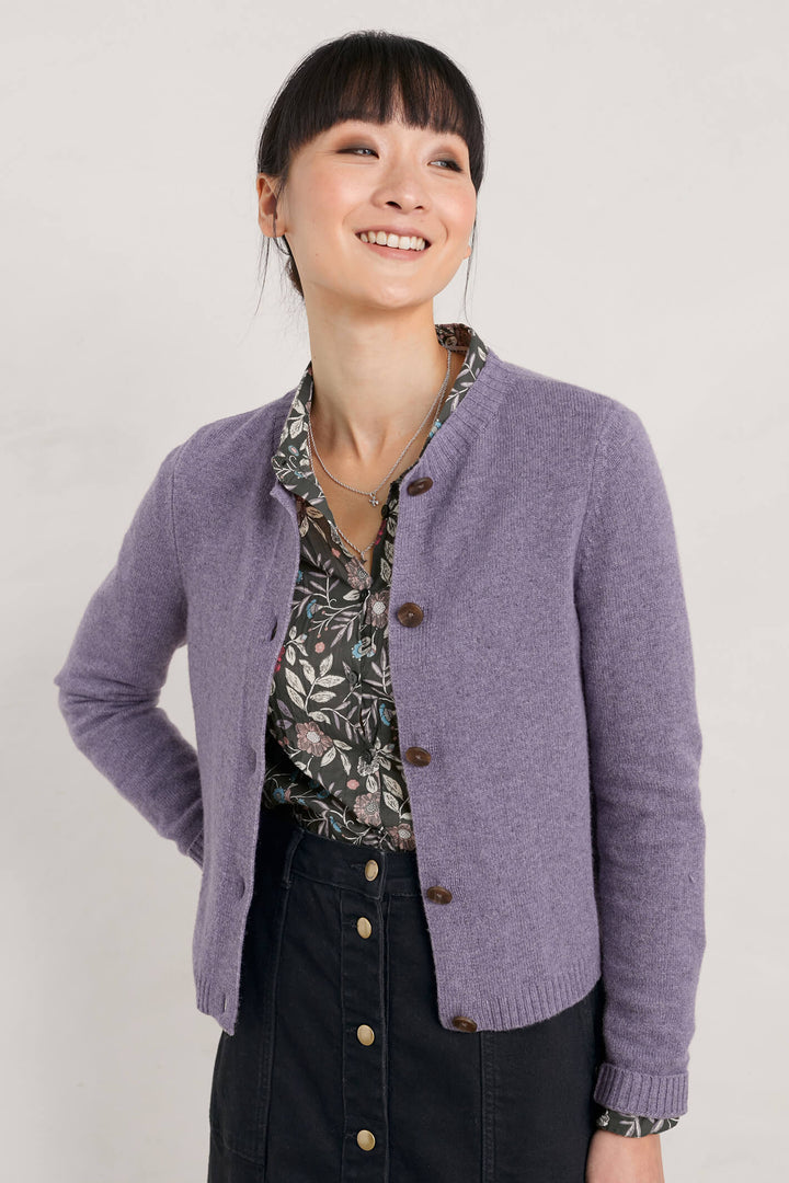 Seasalt Tern Tide Mauve Echium Cardigan - Shirley Allum Boutique