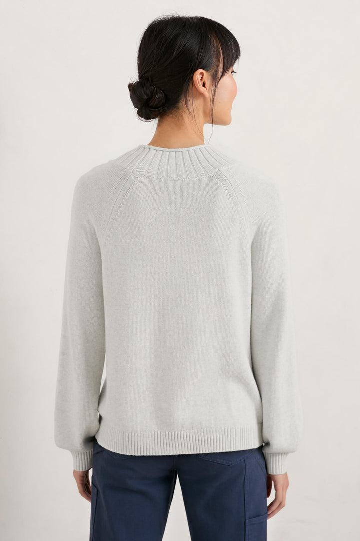 Seasalt Tremaine Cream Aran Jumper - Shirley Allum Boutique