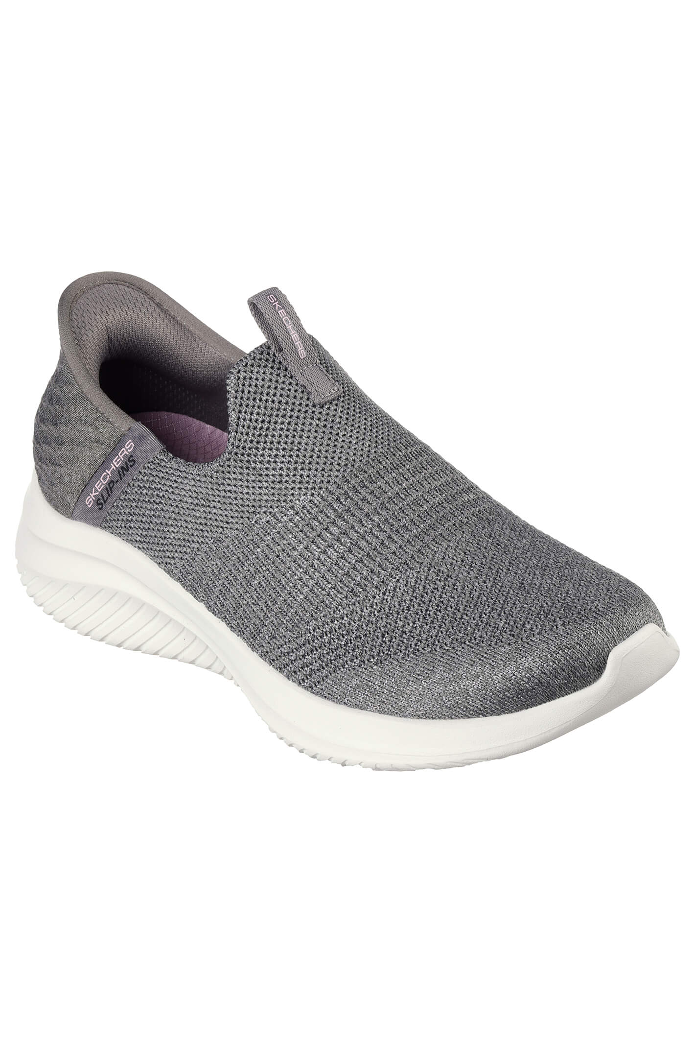 Skechers 149709 Slip Ins Ultra Flex 3.0 Smooth Step Grey Trainer Shirley Allum Boutique